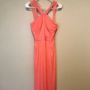 Peach David’s Bridal Dress